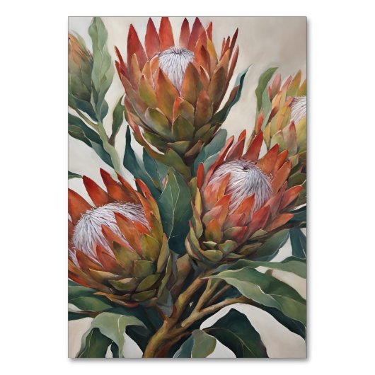 Mooie Protea Bloemen uit Zuid-Afrika Kaart (Voorkant)