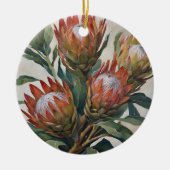 Mooie Protea Bloemen uit Zuid-Afrika Keramisch Ornament (Voorkant)