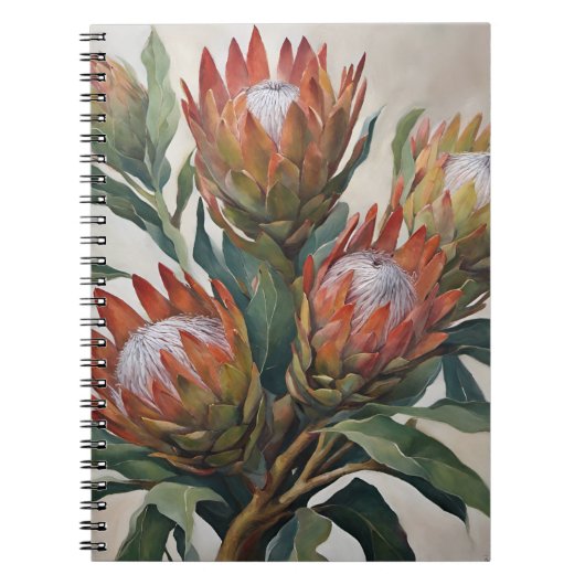 Mooie Protea Bloemen uit Zuid-Afrika Notitieboek (Voorkant)