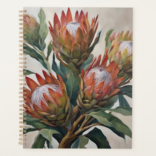 Mooie Protea Bloemen uit Zuid-Afrika Planner (Voorkant)