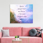 Mooie Psalm 67 Zegen Over Ons Canvas Afdruk (Insitu (Woonkamer))