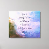 Mooie Psalm 67 Zegen Over Ons Canvas Afdruk (Voorkant)