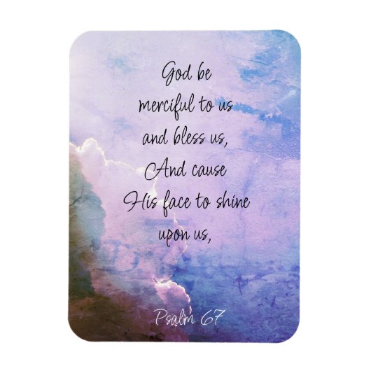 Mooie psalm 67 zegen over ons magneet (Verticaal)