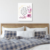 Mooie Psalm 91 Bloemen Canvas Print (Insitu (Slaapkamer))