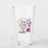 Mooie Psalm 91 Bloemenglas Glas (Voorkant)