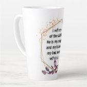 Mooie Psalm 91 Floral Latte Mok (Linkerhoek)