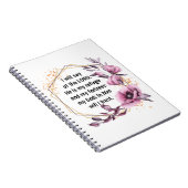 Mooie Psalm 91 Floral notebook Notitieboek (Rechterzijde)