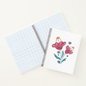 Mooie Psychedelische Bloemen Notitieboek (Binnen)