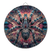 Mooie psychedelische tarantula dartbord (Voorkant)