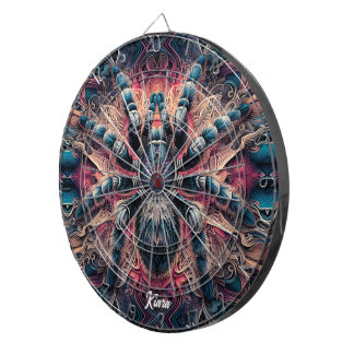 Mooie psychedelische tarantula dartbord