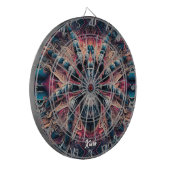 Mooie psychedelische tarantula dartbord (Voorkant Links)