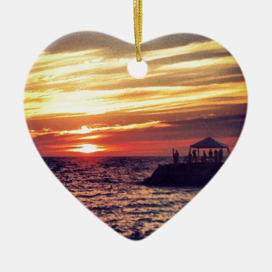 Mooie Puerto Vallarta Sunset Keramisch Ornament (Voorkant)