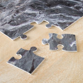 Mooie puffelvogels in de wilde oceaan legpuzzel (Zijkant)