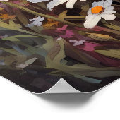 Mooie Puffin in Daisy Field Poster (Hoek)