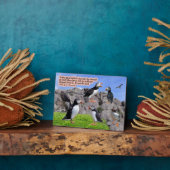 Mooie Puffin Schrift Plaque Spreuken 22:6 Fotoplaat (Zijkant)