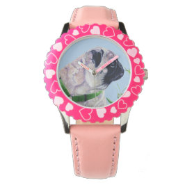 Mooie Pug Puppy Horloge