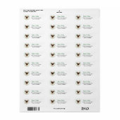 Mooie Puggond Krans van Eucalyptusblad Etiket (Full Sheet)