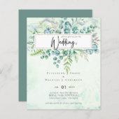 Mooie puistjes Eucalyptus BUDGET uitnodigen (Voorkant / Achterkant)