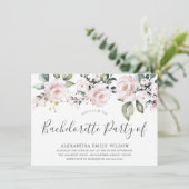 Mooie puistjes Roos Blush Bachelorette Party Kaart (Staand voorkant)