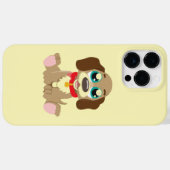 Mooie Pup Met Schattige Ogen Case-Mate iPhone Case (Achterkant (horizontaal))
