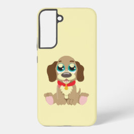 Mooie Pup Met Schattige Ogen Samsung Galaxy Hoesje