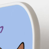 Mooie puppy dog blauwe cartoon illustratie pickleball paddle (Links Detail)