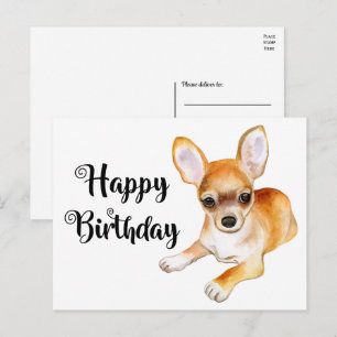 Mooie puppy hond grappige Chihuahua verjaardag  an Briefkaart