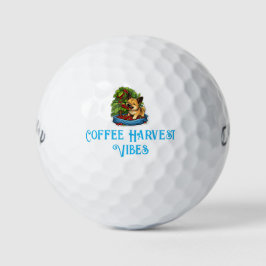Mooie Puppy Koffie Oogst Golfballen