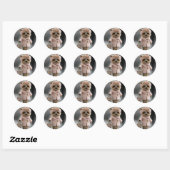 Mooie puppy ronde stickers (Vel)