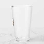 Mooie Puppy Spat Gravure Vectorontwerp_1 Glas (Links)