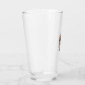 Mooie Puppy Spat Gravure Vectorontwerp_1 Glas (Rechts)