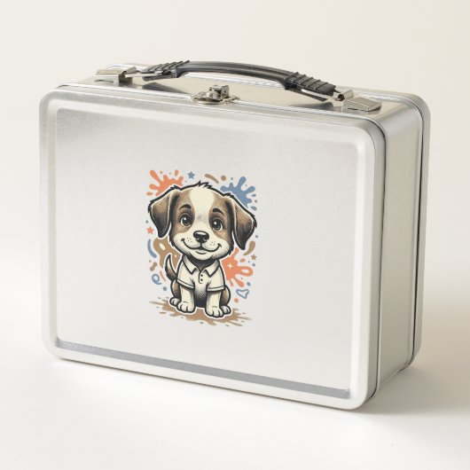 Mooie puppy spettergravure vectorontwerp_1 (Voorkant)