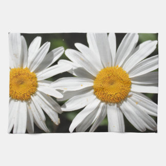 Mooie pure witte madeliefjes bloemen theedoek