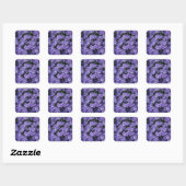 Mooie Purple Flowers Sticker set (Vel)