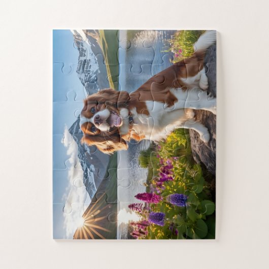 Mooie puzzel Cavalier hond (Verticaal)
