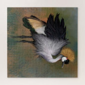 Mooie Puzzle Gray Crowned Crane Legpuzzel (Horizontaal)