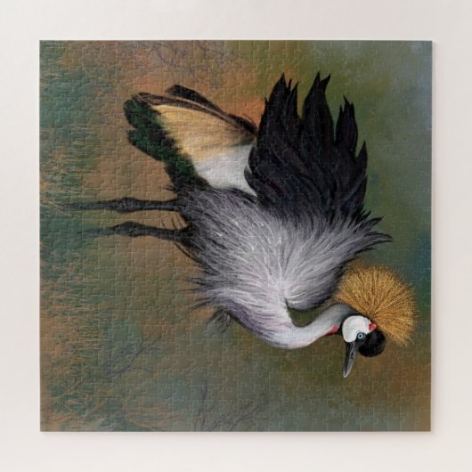 Mooie Puzzle Gray Crowned Crane Legpuzzel (Horizontaal)