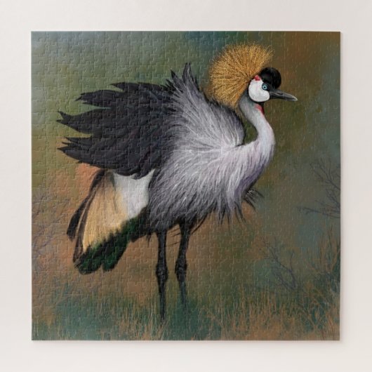 Mooie Puzzle Gray Crowned Crane Legpuzzel (Verticaal)