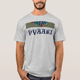 Mooie Pyar Tekst Kleurrijke damast patroon vector T-shirt