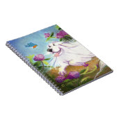 Mooie Pyreneeën/laptop Notitieboek (Rechterzijde)