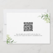 Mooie QR RSVP groen kruis zegen moeder Kaart (Achterkant)