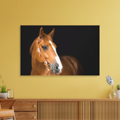 Mooie Quarter Horse Foto Canvas Afdruk (Insitu (Woonkamer))