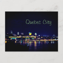 Mooie Quebec City 's nachts Briefkaart