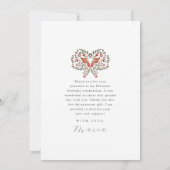 Mooie Quinceanera Fiesta Dank u Foto Kaart (Achterkant)