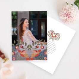 Mooie Quinceanera Fiesta Dank u Foto Kaart