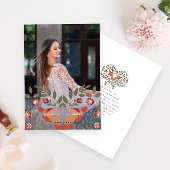 Mooie Quinceanera Fiesta Dank u Foto Kaart