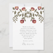 Mooie Quinceanera Fiesta Dank u Foto Kaart (Achterkant)