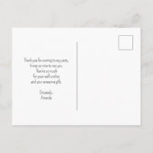 Mooie raaf op een tak Bedankt Briefkaart (Achterkant)