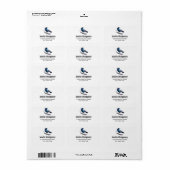 Mooie raaf op een tak etiket (Full Sheet)