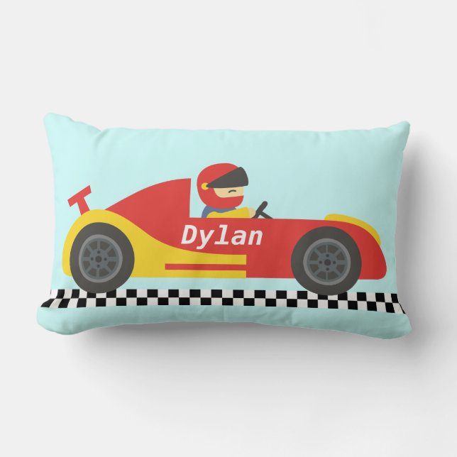 Mooie raceauto voor jongens kussen (Voorkant)